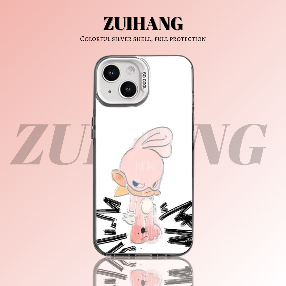 可愛卡通彩銀線條漸變防摔手機殼-ZUIHANG SHOP