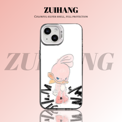 可愛卡通彩銀線條漸變防摔手機殼-ZUIHANG SHOP