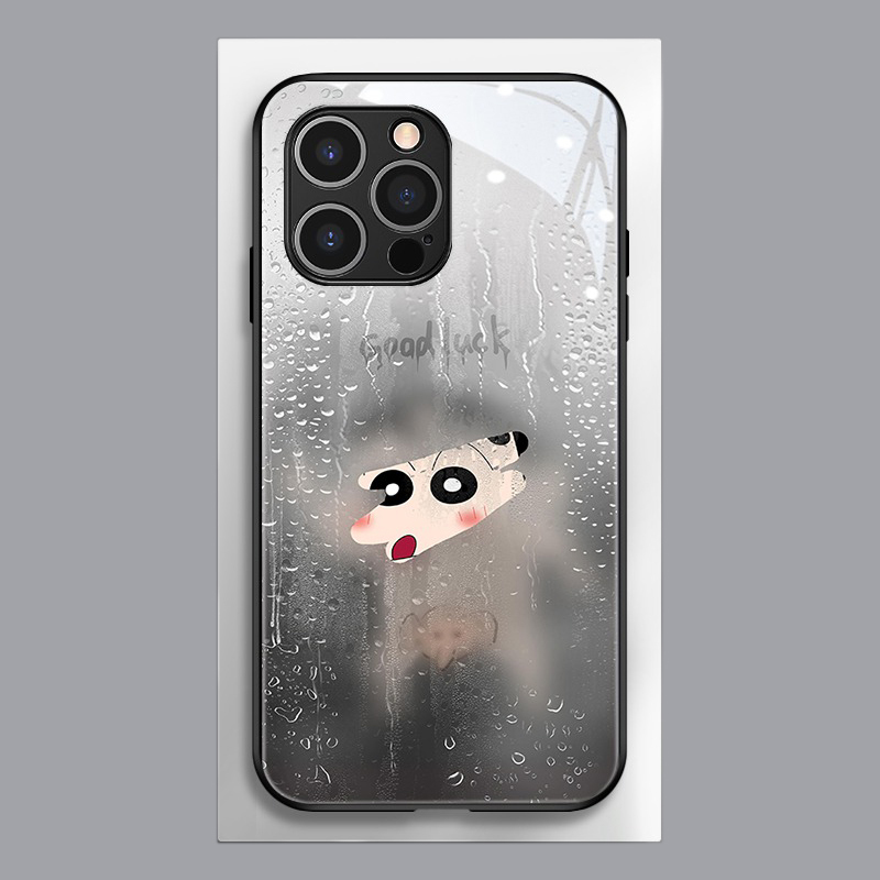 蠟筆小新新款高清全包防摔玻璃殼-ZUIHANG SHOP