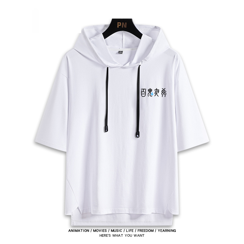 蔚藍檔案 鬼方佳代子 連帽短袖T恤-ZUIHANG SHOP