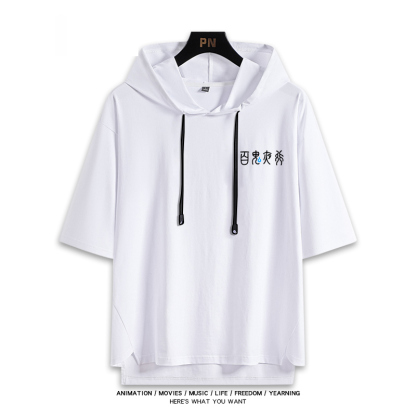 蔚藍檔案 鬼方佳代子 連帽短袖T恤-ZUIHANG SHOP