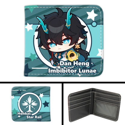 星穹鐵道Q版動漫周邊pu皮革短錢包-ZUIHANG SHOP