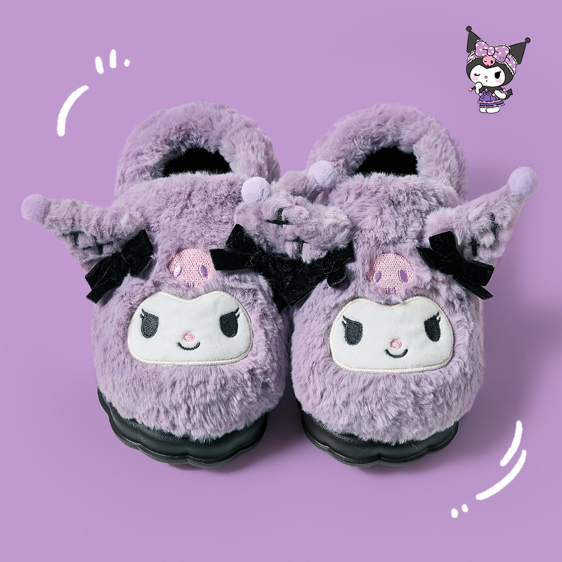三麗鷗 家居室內棉拖鞋 2025新款保暖毛拖鞋