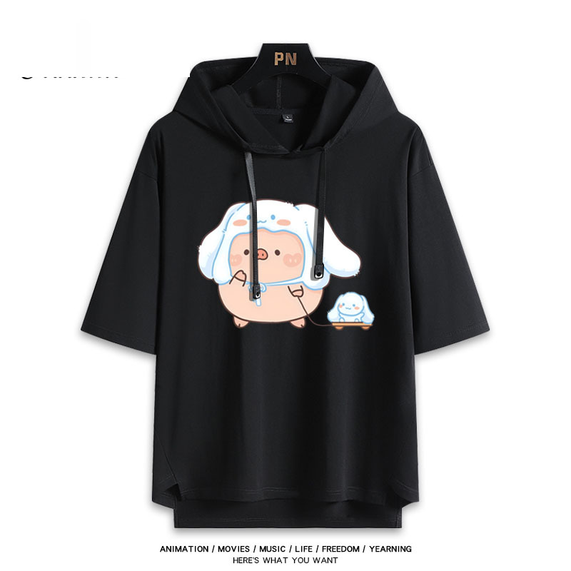 LULU豬聯名三麗鷗 連帽短袖T恤-ZUIHANG SHOP