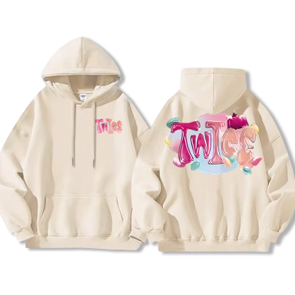 TWICE同款 寬鬆百搭 秋冬款 寬鬆連帽衛衣-ZUIHANG SHOP