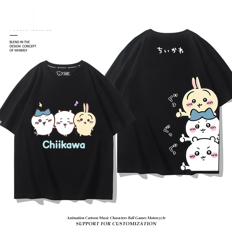 Chiikawa 2025親子情侶男女同款 印花短袖T恤-ZUIHANG SHOP