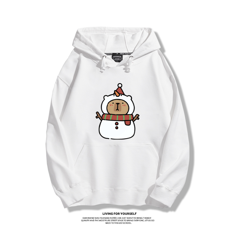 卡皮巴拉聖誕新款 親子情侶男女款連帽衛衣-ZUIHANG SHOP