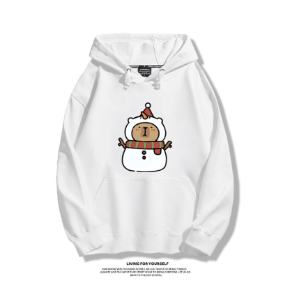 卡皮巴拉聖誕新款 親子情侶男女款連帽衛衣-ZUIHANG SHOP