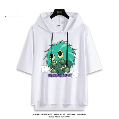 遊戲王 武藤遊戲 連帽短袖T恤-ZUIHANG SHOP