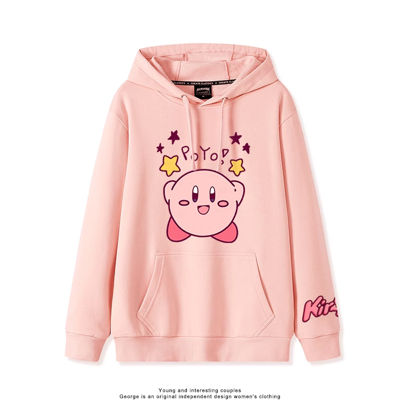 星之卡比 2025秋冬新款 親子情侶裝連帽衛衣