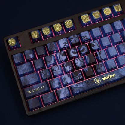魔獸世界WOW聯盟透光RGB108鍵標準配列衛星軸鍵帽-ZUIHANG SHOP