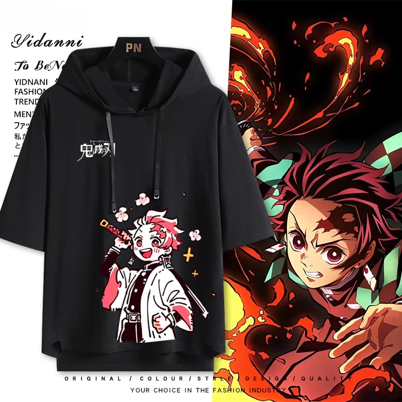 鬼滅之刃 連帽短袖T恤-ZUIHANG SHOP
