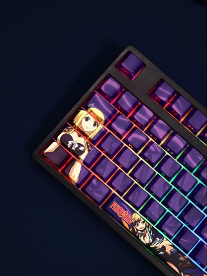 露西哈特菲利亞妖精的尾巴透光RGB108鍵標準配列衛星軸鍵帽