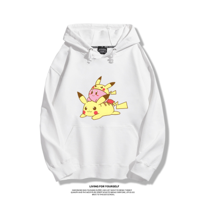 星之卡比新款 親子情侶男女款連帽衛衣