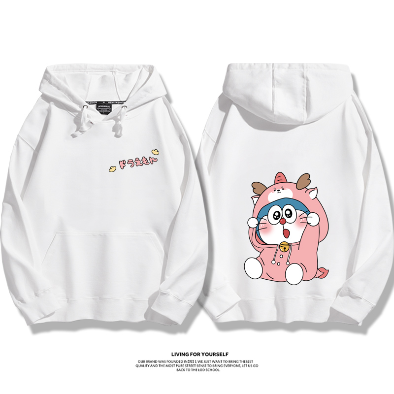 Q版新年叮噹貓新款 親子情侶男女款連帽衛衣-ZUIHANG SHOP