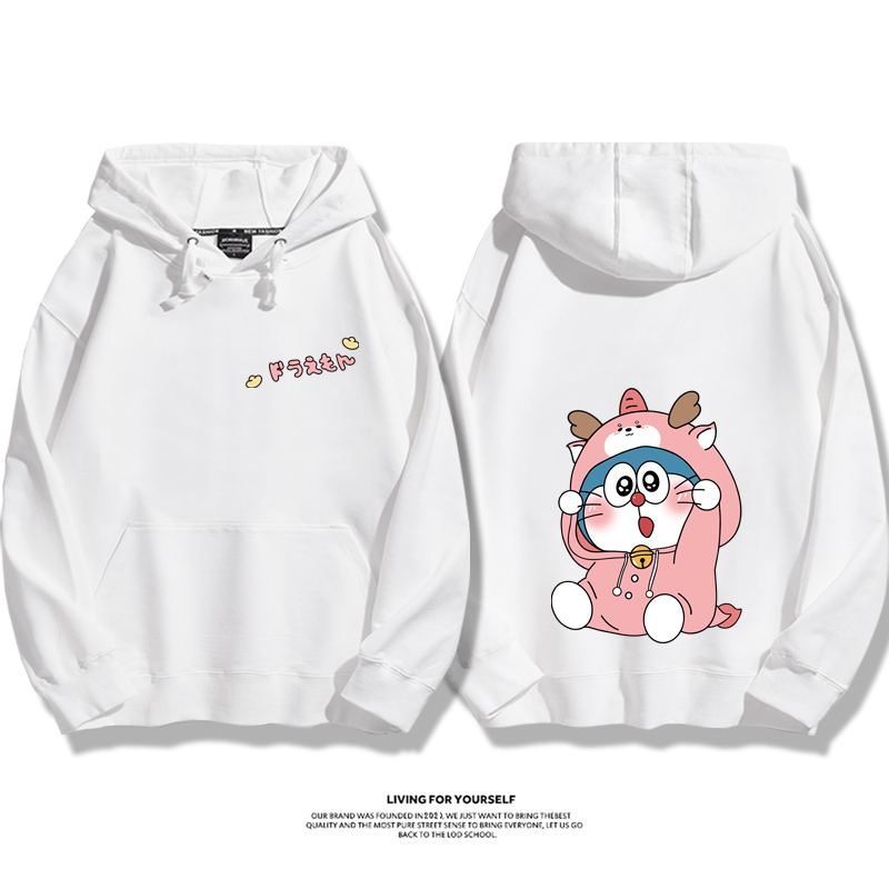 Q版新年叮噹貓新款 親子情侶男女款連帽衛衣-ZUIHANG SHOP