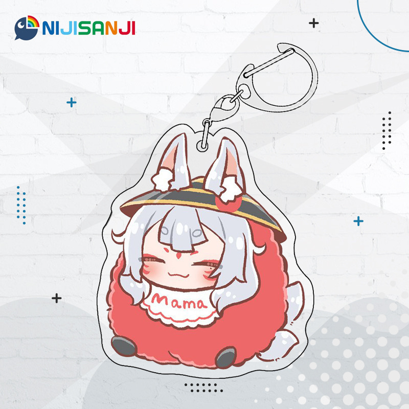 Luxiem彩虹社全員同人週邊 NIJISANJI EN 雙面夾層鑰匙扣掛件吧唧