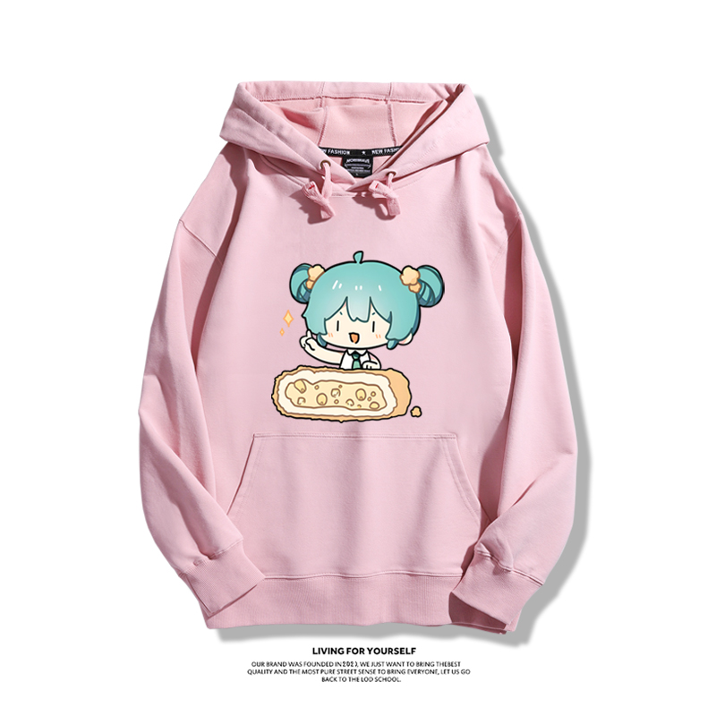 初音未來 秋冬新款 親子情侶男女連帽衛衣
