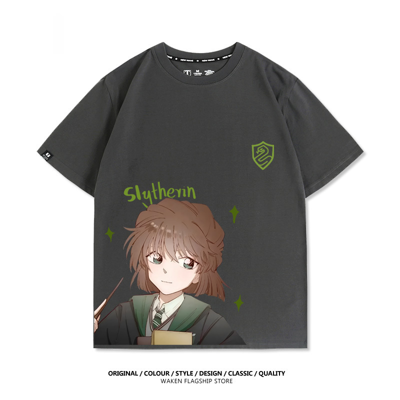 哈利波特 x 灰原哀 2025親子情侶男女同款 印花短袖T恤