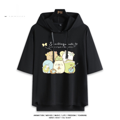 角落生物小夥伴 連帽短袖T恤-ZUIHANG SHOP