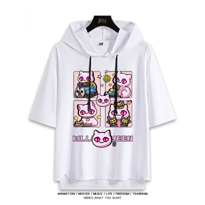 JOJO的奇妙冒險 連帽短袖T恤-ZUIHANG SHOP