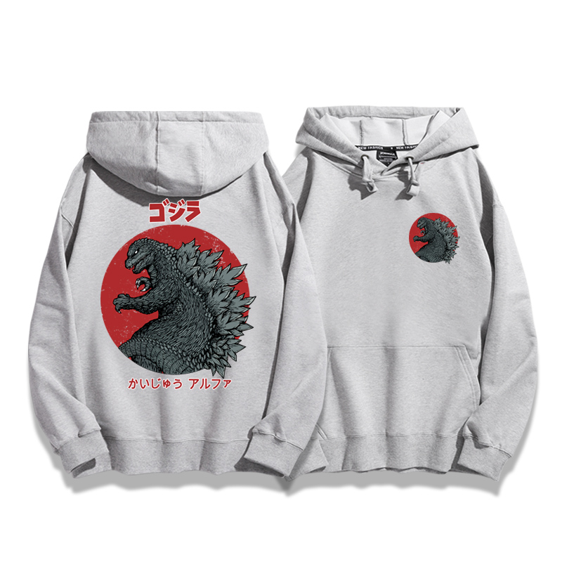 哥斯拉新款 親子情侶男女款連帽衛衣-ZUIHANG SHOP