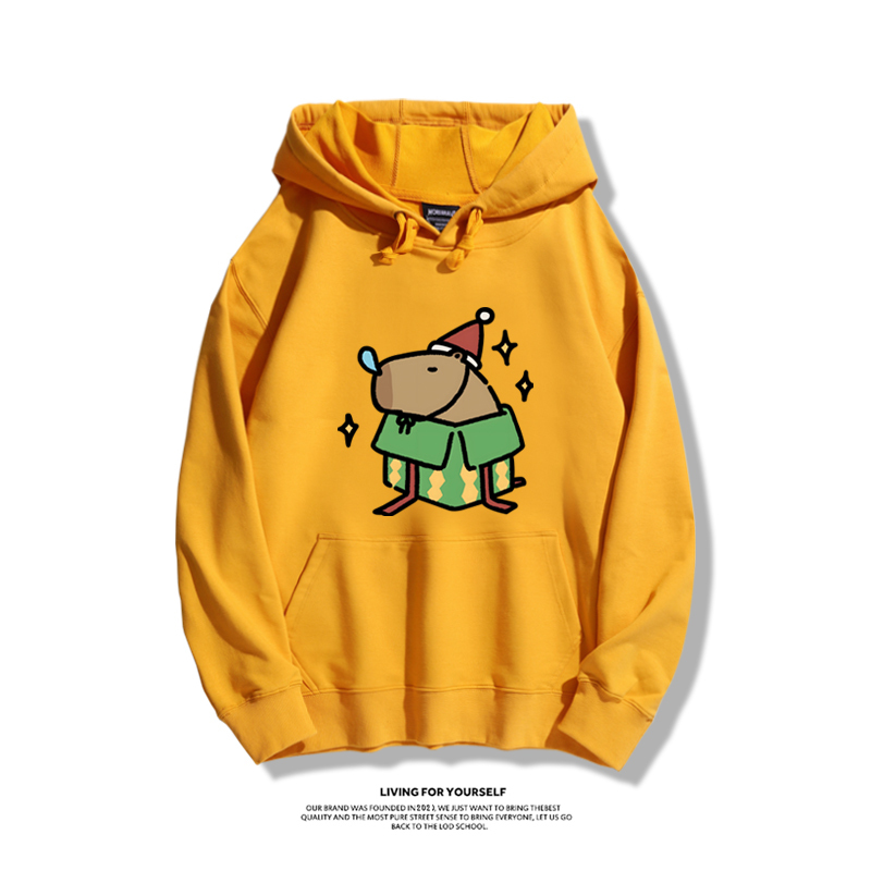 卡皮巴拉聖誕新款 親子情侶男女款連帽衛衣-ZUIHANG SHOP