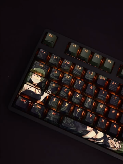 尤貝爾透光RGB108鍵標準配列衛星軸鍵帽