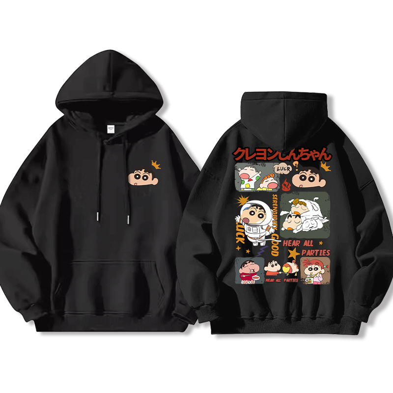 蠟筆小新新款 親子情侶男女款連帽衛衣-ZUIHANG SHOP