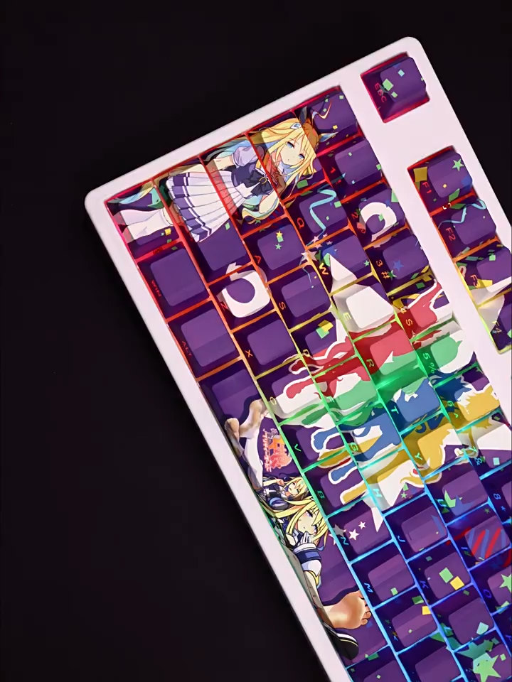 賽馬娘新宇宙透光RGB108鍵標準配列衛星軸鍵帽
