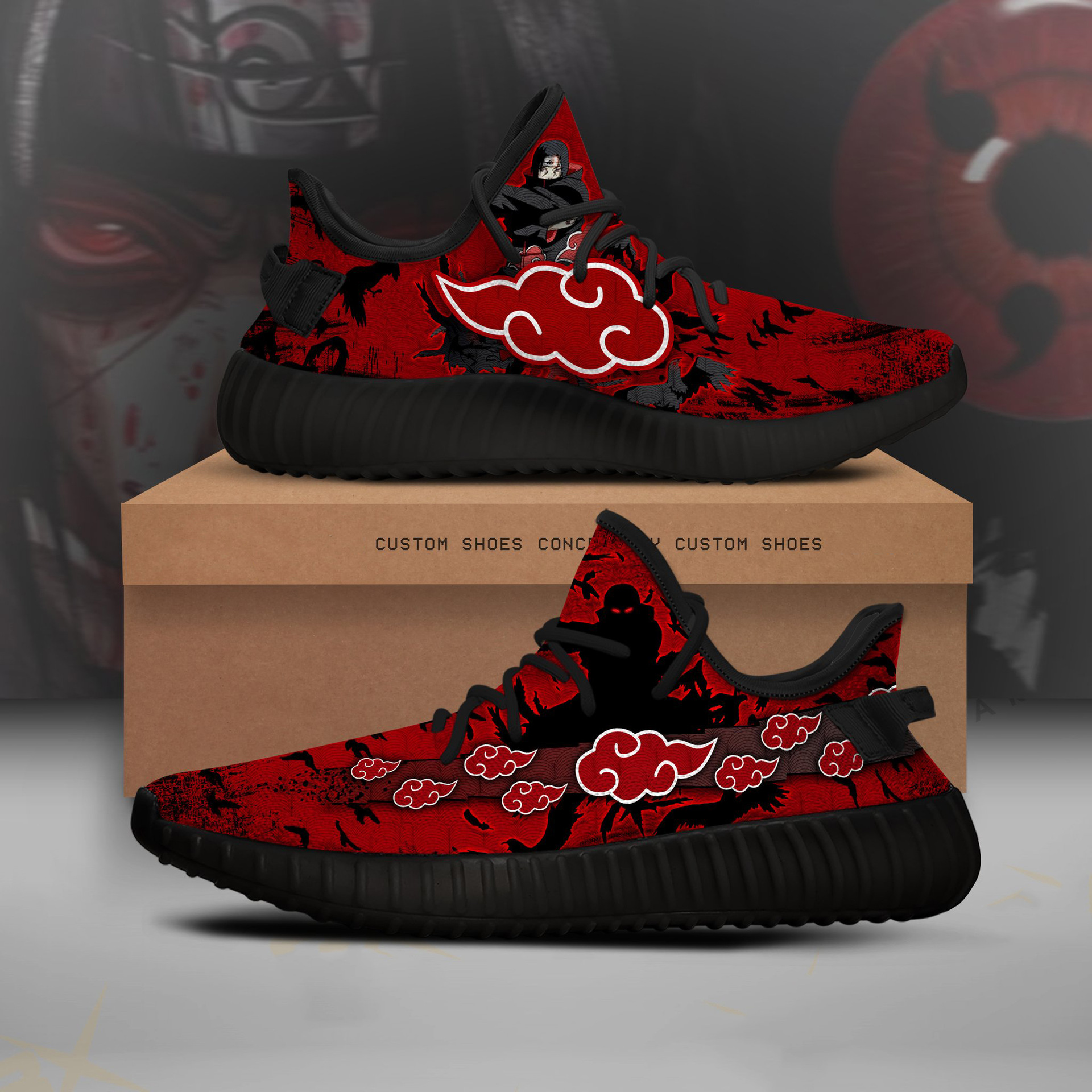 Yeezy 350 火影忍者聯名低幫休閒運動鞋