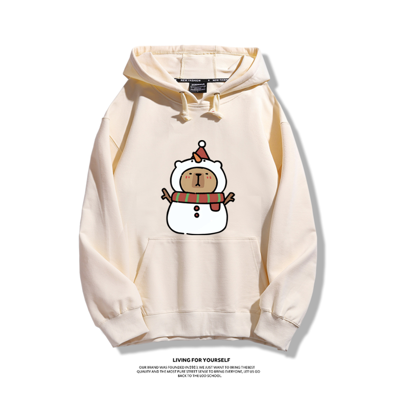 卡皮巴拉聖誕新款 親子情侶男女款連帽衛衣-ZUIHANG SHOP