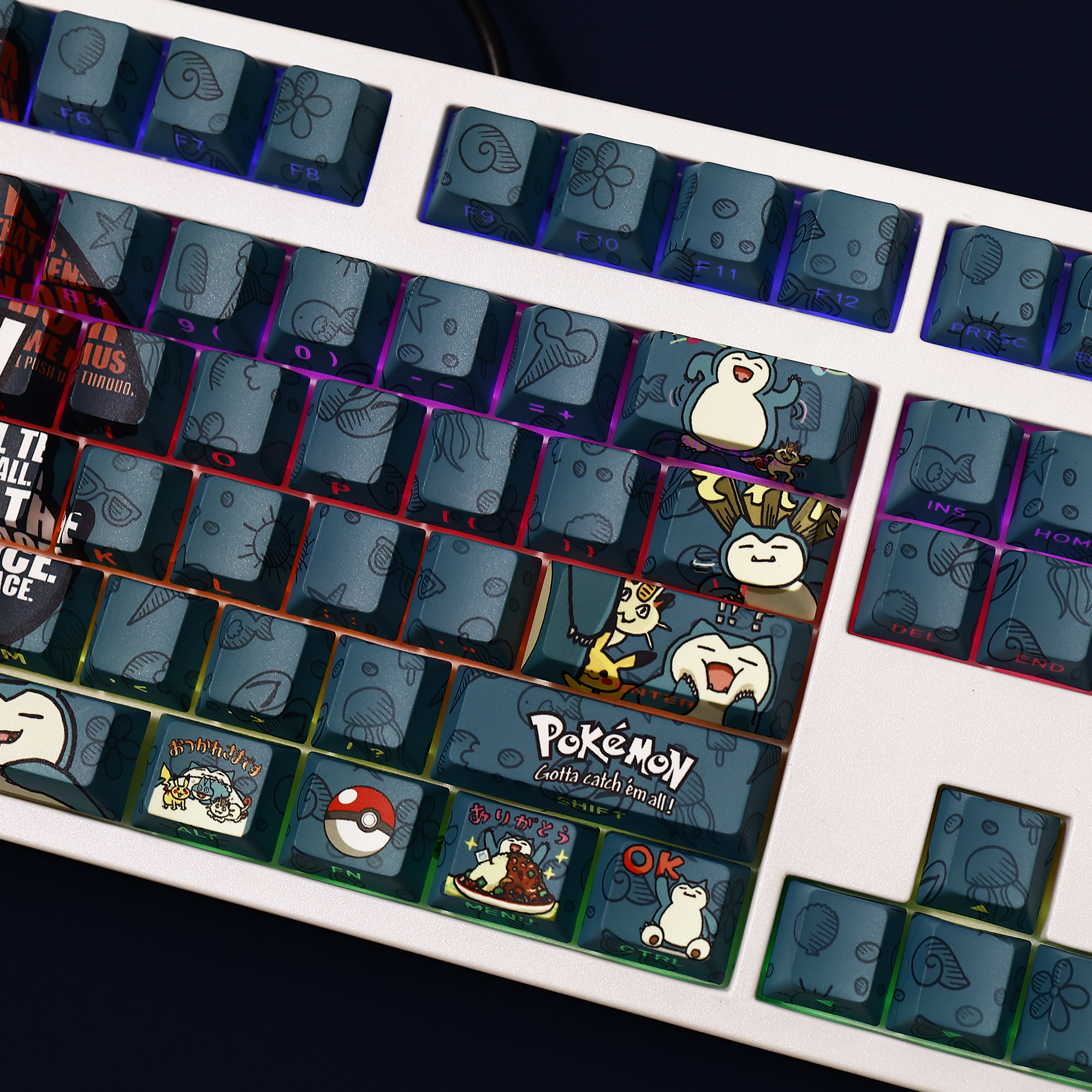 卡比獸 108鍵 標準配列 衛星軸鍵帽-ZUIHANG SHOP