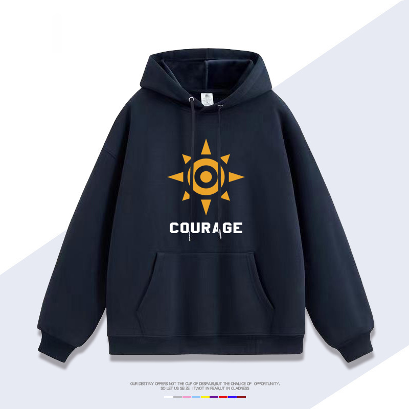 數碼寶貝大冒險勇氣徽章 聯名衛衣2025秋冬新款 親子情侶裝連帽衛衣