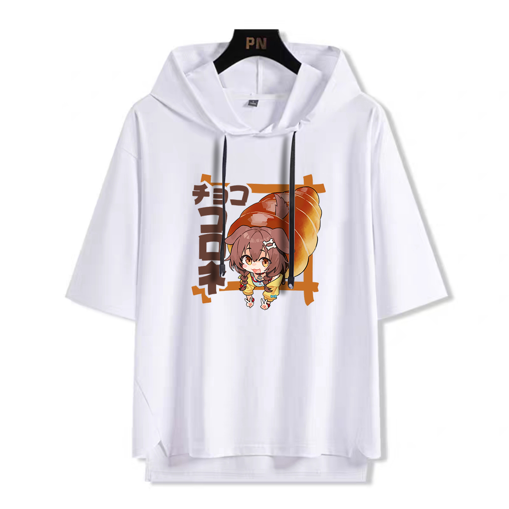 Hololive連帽短袖T恤