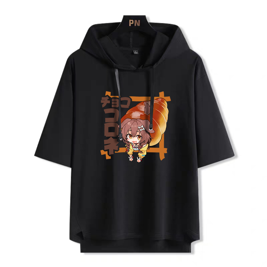 Hololive連帽短袖T恤