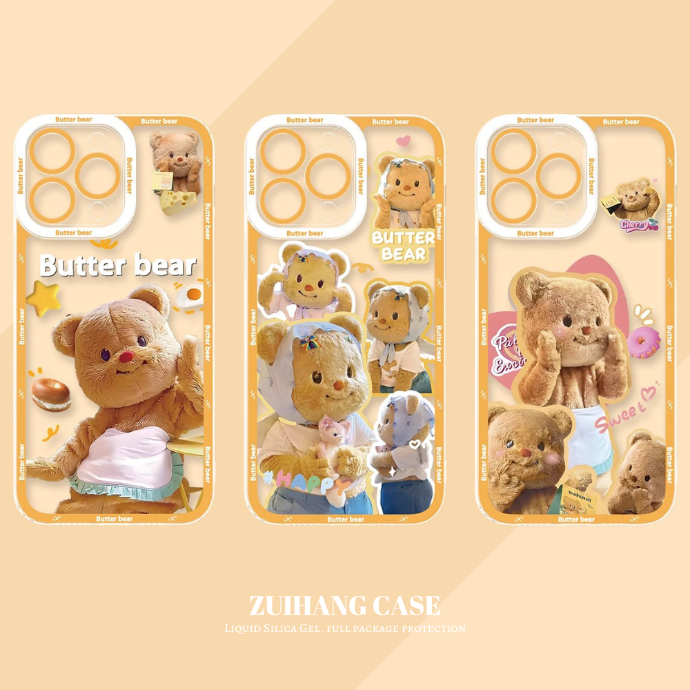 奶油小熊天使眼透明防摔軟殼-ZUIHANG SHOP