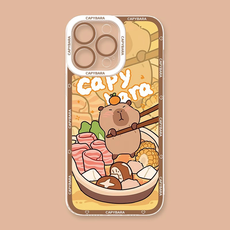 卡皮巴拉天使眼透明防摔軟殼-ZUIHANG SHOP