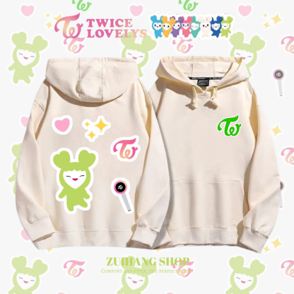 Twicelovely新款 親子情侶男女款連帽衛衣-ZUIHANG SHOP