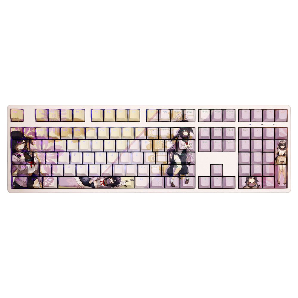 月咏透光RGB108鍵標準配列衛星軸鍵帽-ZUIHANG SHOP