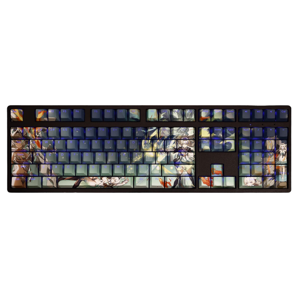 流螢透光RGB108鍵標準配列衛星軸鍵帽