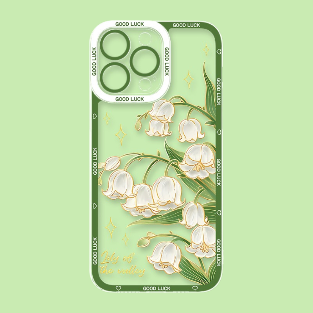 花海油畫天使眼透明防摔軟殼-ZUIHANG SHOP