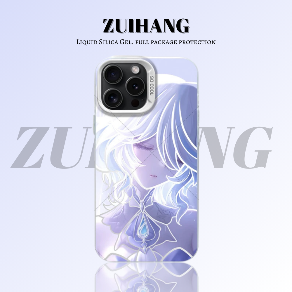 原神彩銀線條漸變防摔手機殼-ZUIHANG SHOP