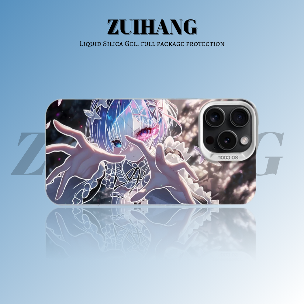 Re:Zero 彩銀線條漸變防摔手機殼-ZUIHANG SHOP