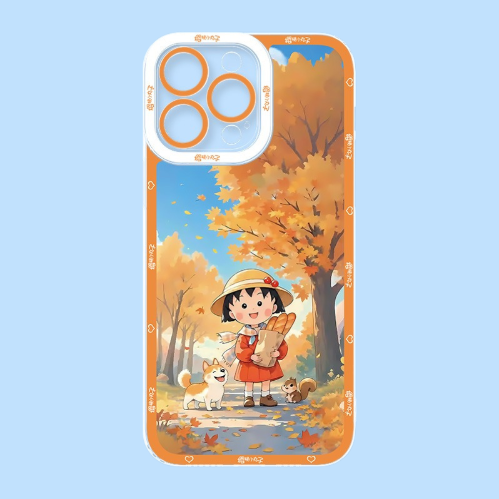 櫻桃小丸子天使眼透明防摔軟殼
