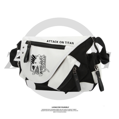 進擊的巨人 同人周邊背包 多功能單肩斜挎包-ZUIHANG SHOP