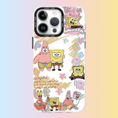 海綿寶寶極光鐳射防摔手機殼-ZUIHANG SHOP