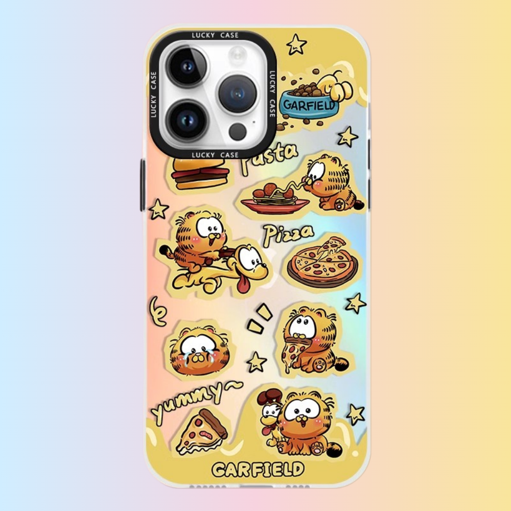 加菲貓極光鐳射防摔手機殼-ZUIHANG SHOP