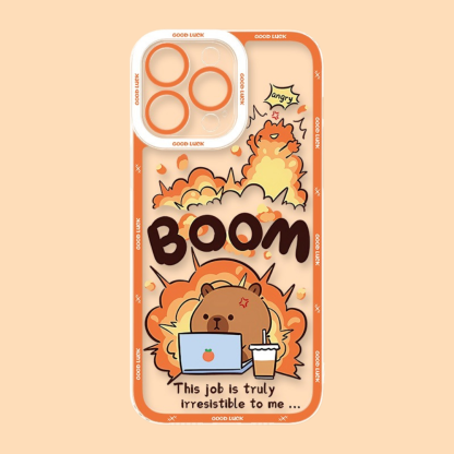 卡皮巴拉天使眼透明防摔軟殼-ZUIHANG SHOP