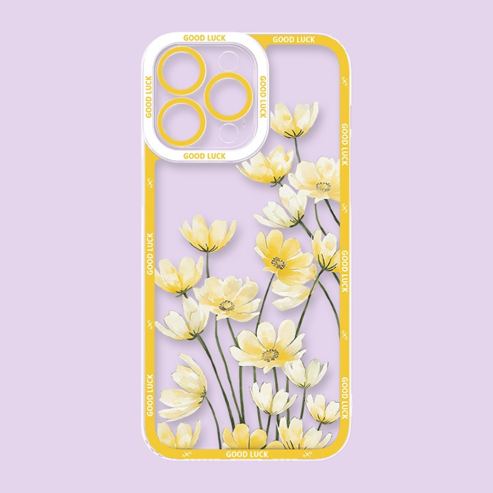 花海油畫天使眼透明防摔軟殼-ZUIHANG SHOP